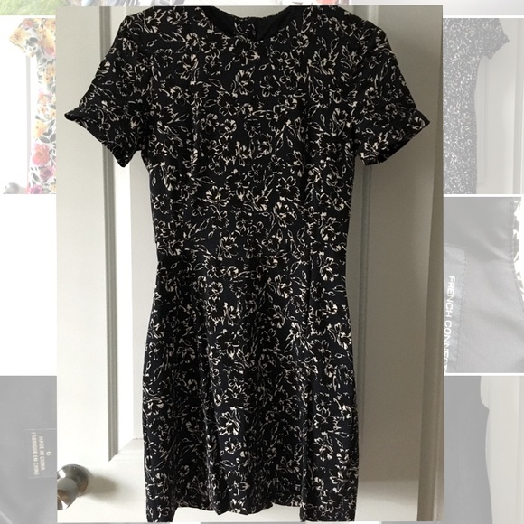 French Connection Black White Dress Womens - Picture 1 of 3